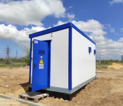 В блочно-модульном здании типа «сэндвич» (КТПНУ)