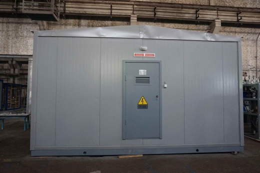 В блочно-модульном здании типа «сэндвич» (КТПНУ)