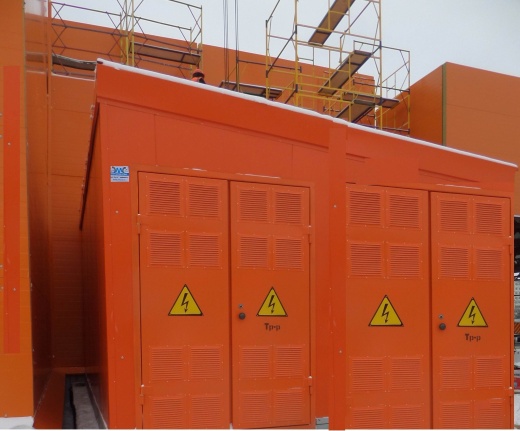 В блочно-модульном здании типа «сэндвич» (КТПНУ)